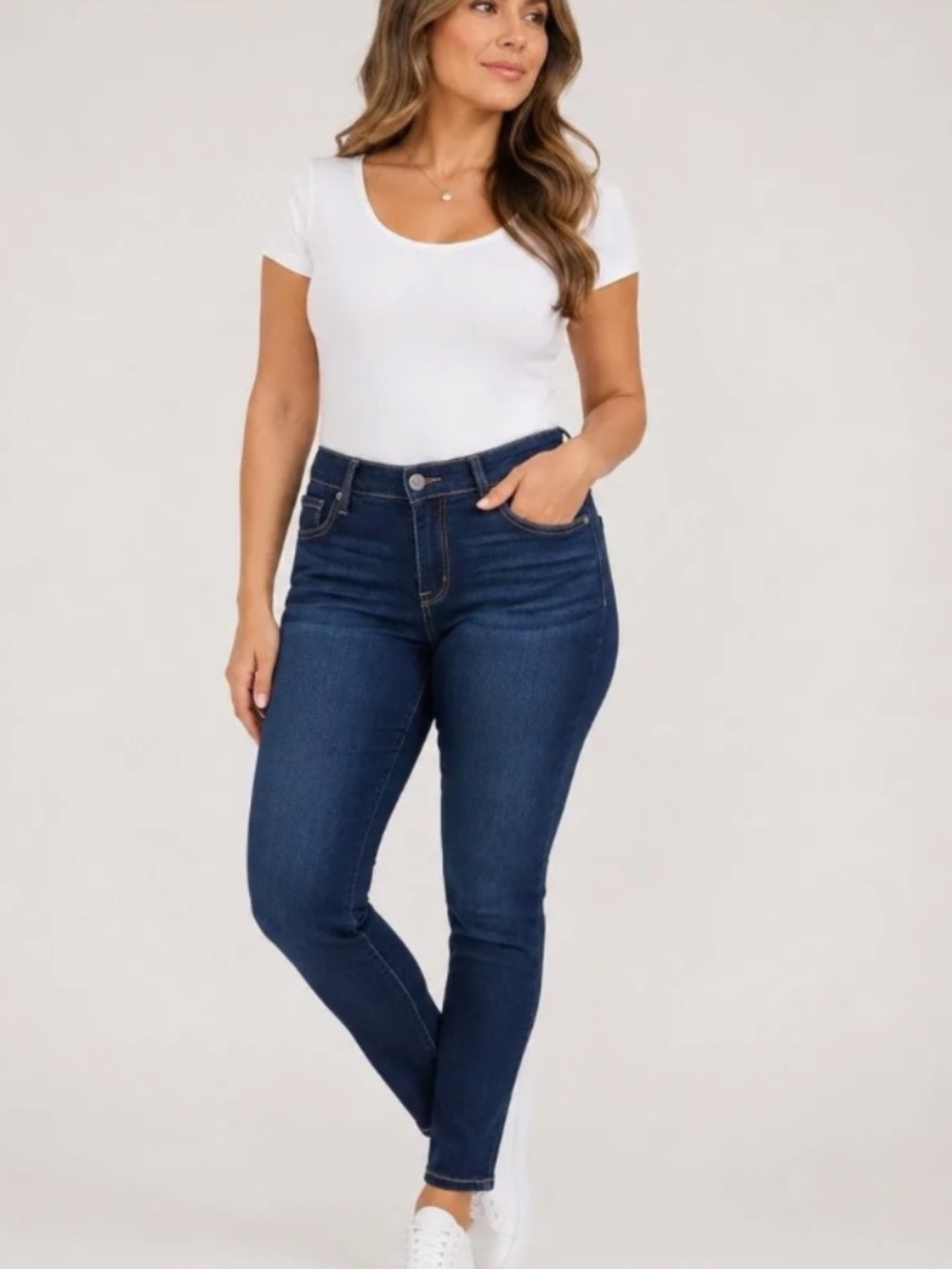 GAP Regular Legging Women's 36 Dark Wash Stretch Skinny Blue Jeans